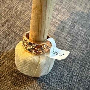 Park Lane Rose Gold Tawny Ring